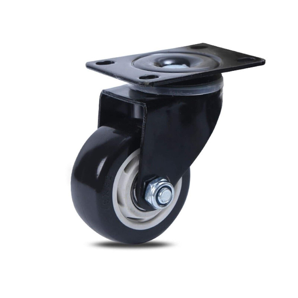 75Mm Heavy Duty Swivel Casters Furniture Wheels With Silent Polyurethane Rollers 360 Rotation Durable Steel Bracket 9044945352283