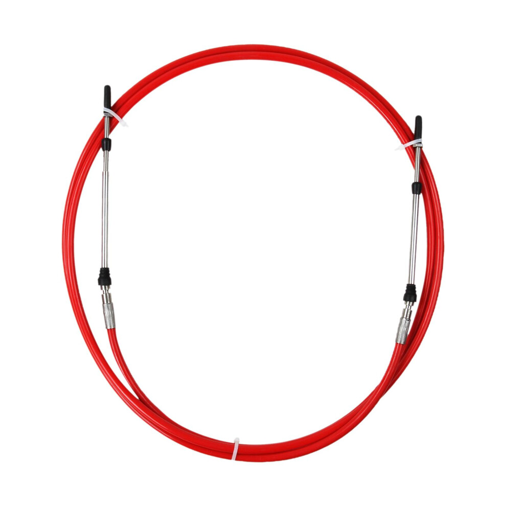 Universal Throttle Cable For Marine Boat Motor Control Lever 8 Ft Red 6902695761027