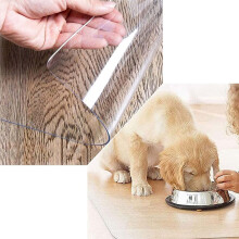 Clear PVC Chair Mat for Carpet Floors 60x120cm, Transparent Office Floor Protector for Smooth Chair Movement