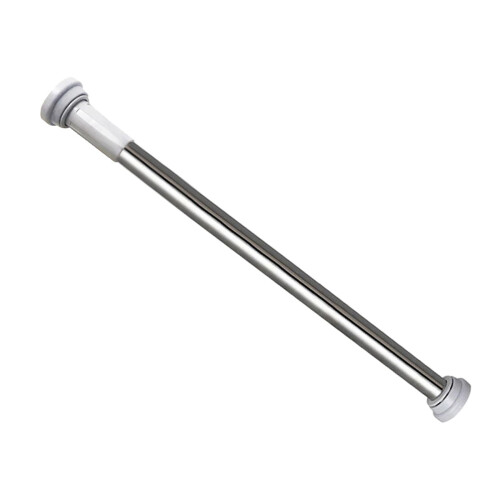 Rod Rail Spring Extendable Telescopic Tension Curtain Pole 90-160cm