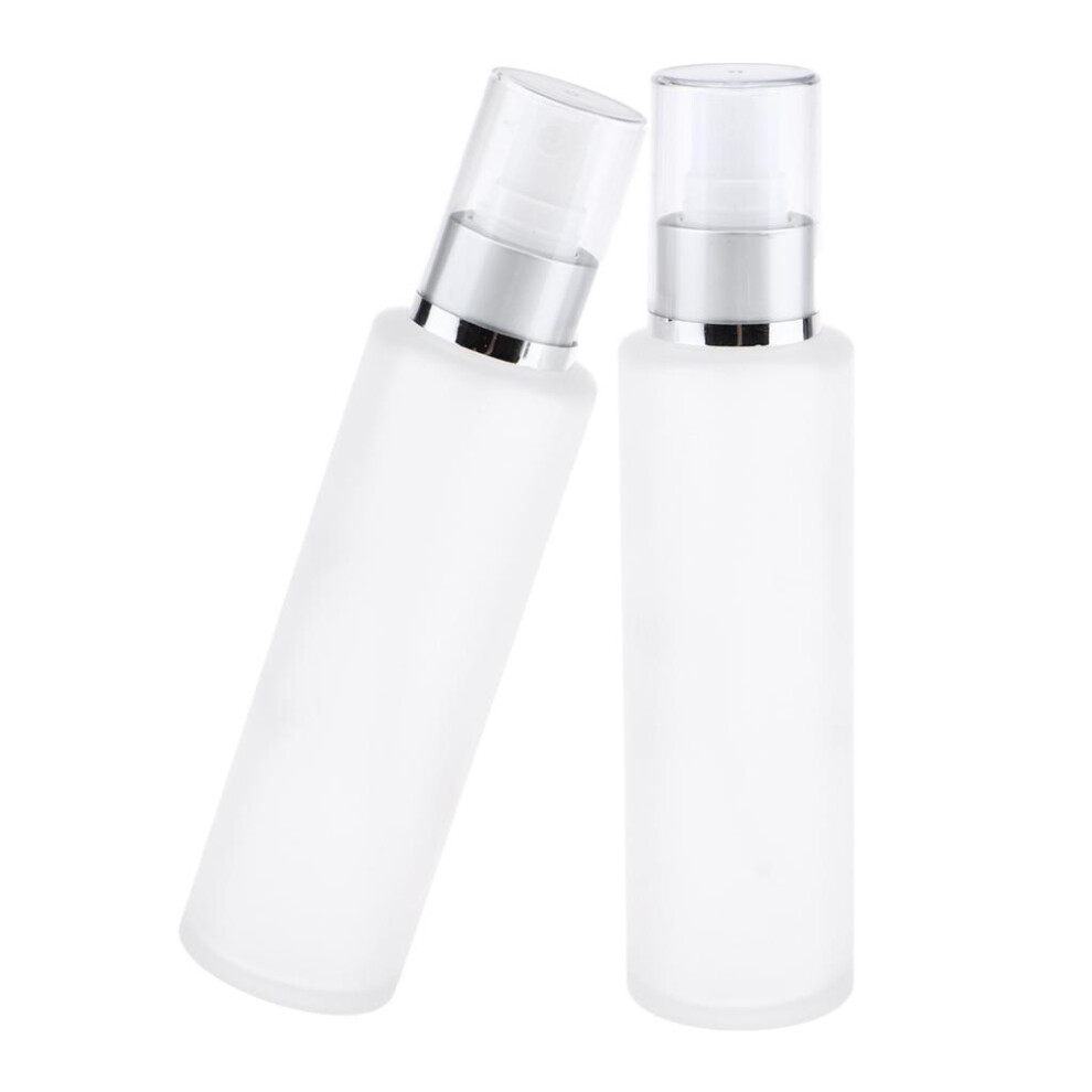 2pcs Empty Spray Pump Bottle Glass Bottle 120ml  120ML Mist Spray Head