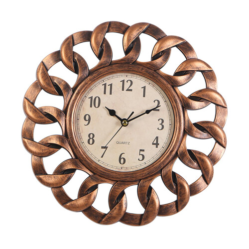 Retro Wall Clock Silent Stylish Decorative for Decor Dining Room Resta 1