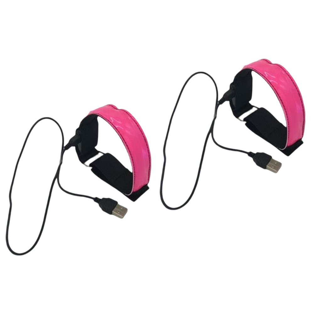 2X Rechargeable Led Lights Armbands High Visibility For Adults Running 6902696310552