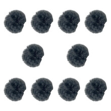 10 Pieces Furry Microphone Wind Muff Furry Wind Covers for Recording O