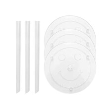 Multi-Layer Cake Support Set with 2 Gasket Brackets White Diameter 7.8