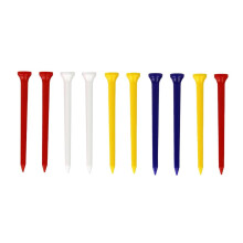 10pcs Unbreakable Golf Tees Professional Plastic Nails Mixed Color 83m