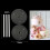 Multi-Layer Cake Support Set with 2 Gasket Brackets White Diameter 6.3 2