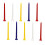 10pcs Unbreakable Golf Tees Professional Plastic Nails Mixed Color 83m 2