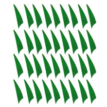 Archery Recurve Bow Hunting Arrow Fletching 1.75 in 36 Pieces Green
