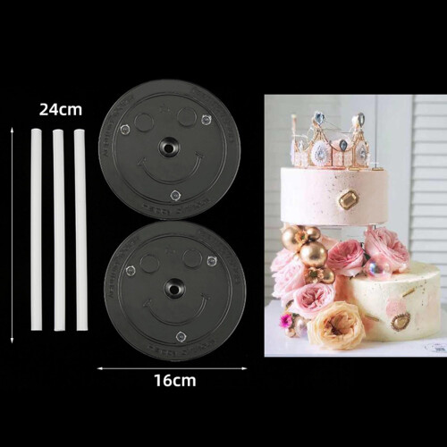 Multi-Layer Cake Support Set White Tools for Cake Baking Diamete 4.72i 1