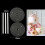Multi-Layer Cake Support Set with 2 Gasket Brackets White Diameter 7.8 2