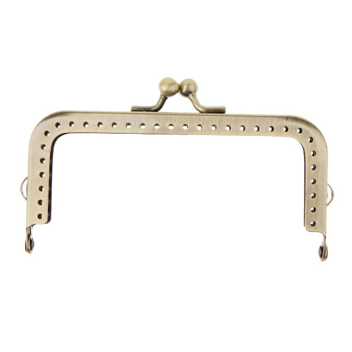 Squared Clutch Purse Frame Kiss Clasp Lock Handle DIY Bag Accessories