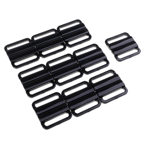 10 Set Plastic Bra Closure Sewing Clips Back Strap Holder Accessories