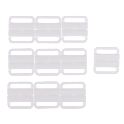 10 Set Plastic Bra Closure Sewing Clips Back Strap Holder Accessories 1