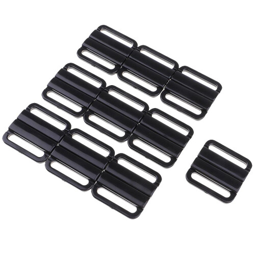 10 Set Plastic Bra Closure Sewing Clips Back Strap Holder Accessories 1