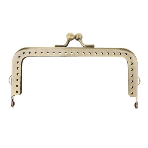 Squared Clutch Purse Frame Kiss Clasp Lock Handle DIY Bag Accessories 1