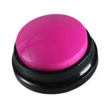 Recordable Talking Button Novelty Toy Gags Gifts Dog Button for Commun