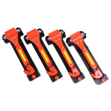 4 Pack Car Safety Hammer with Seat Belt Cutter, Dual Function Emergency Escape Tool with Reflective Strips