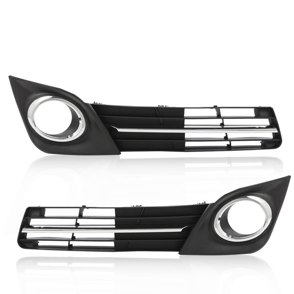 Fog Cover Bezel Front Grille Chrome Trim For Toyota Camry Se 20122014 For Impact Protection Light 9053599069744