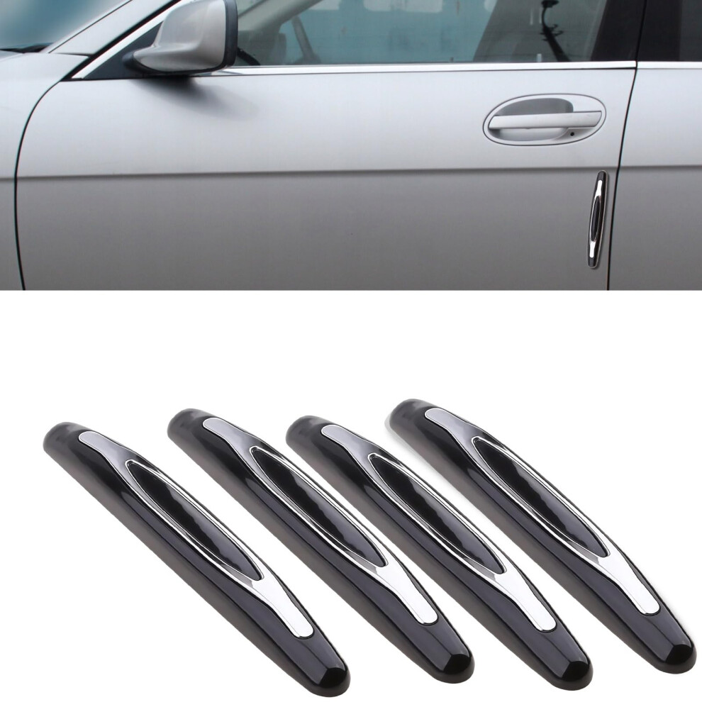 4Pcs Car Door Edge Guards Antiscratch Protectors With Adhesive Universal Fit For Cars Suvs Trucks Black 9053599070436
