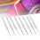 8 crochets en aluminium - fleurs blanches, 15,2 cm 7