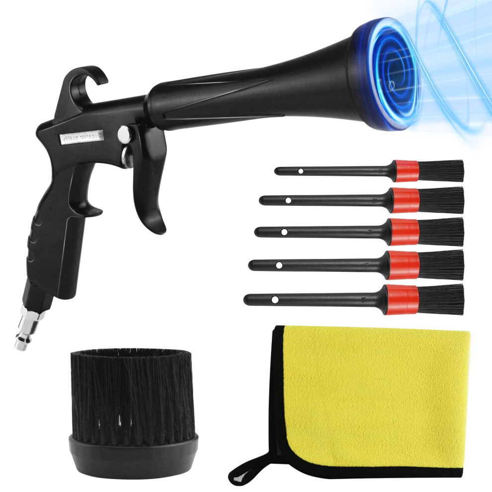 Air Cleaning Gun For Car Detailing With Adjustable Brass Nozzle And Ergonomic Comfort Grip 9455672735872