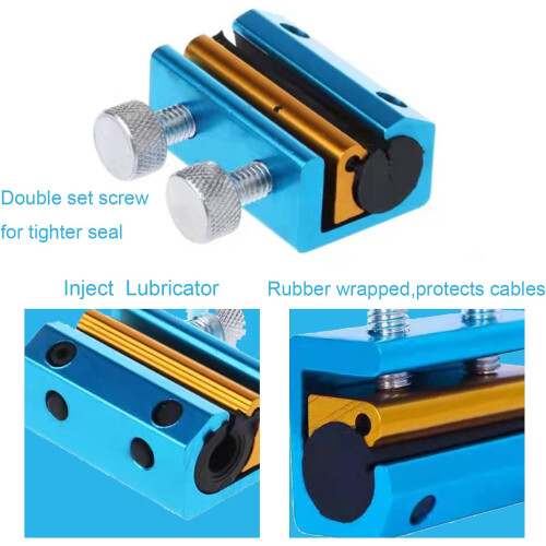 Motorcycle Cable Luber and Lubricator Tool for Smooth Cable Operation with Better Seal Design Blue 1