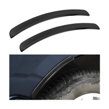 Universal Rubber Car Wheel Arch Trim 2PCS SelfAdhesive Fender Flare Protector AntiCollision Black