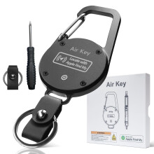 Find My Keychain with GPS Tracker, Leather Heavy Duty AntiLost Locator for Apple iOS Keys