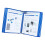 Wall Mount Document Display System A4 Flip File Folder with 10 DoubleSided Panels Blue Durable Metal Frame for Quick Access 1