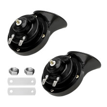 2PCS 12V 300dB Super Loud Car Horn, Waterproof Electric Snail Train Horn for Car Motorcycle Truck