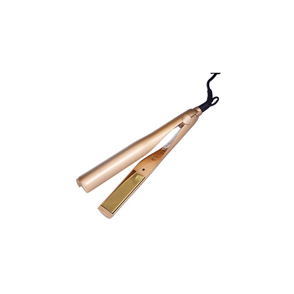 Professional Hair Straightener Flat Iron, 2 in 1 Ceramic Tourmaline, Adjustable Temp 250450, 1 Inch