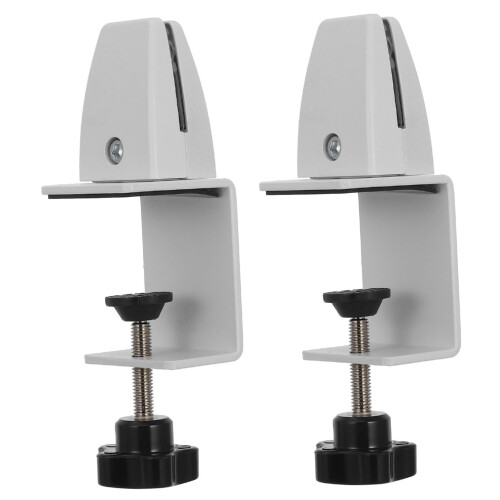 Aluminum Desk Divider Clamp Adjustable Partition Clip for Office Workstation Stable Mount