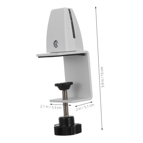 Aluminum Desk Divider Clamp Adjustable Partition Clip for Office Workstation Stable Mount 1