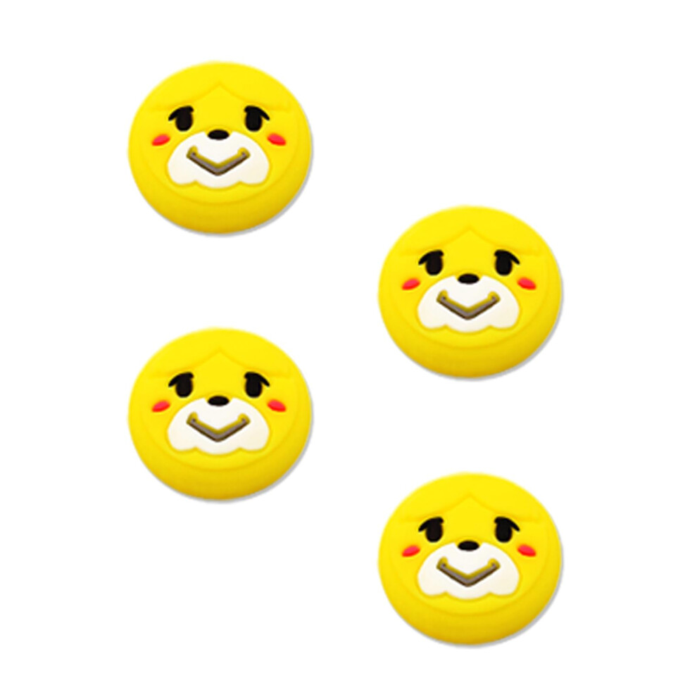 4Pack Cute Silicone Switch Thumb Grips Nonslip Joystick Covers For Switch Lite Oled Yellow 9113335690202