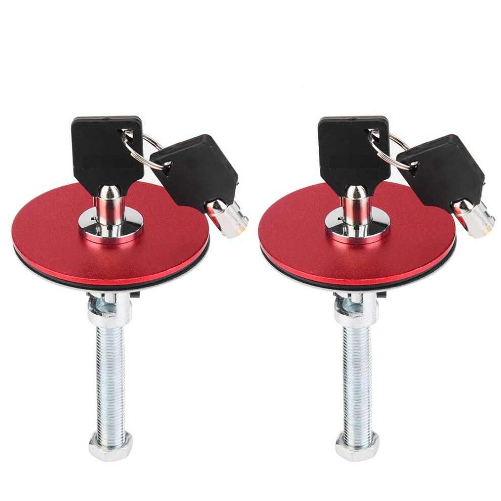 Universal Aluminum Car Hood Lock Pin Kit Â Secure Racing Engine Hood Safety Latch Red 9455672738033