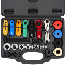 Fuel Line Disconnect Tool Set with MultiSize Removers for AC and Fuel Lines, Storage Case Included