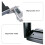 CPU Holder Under Desk Mount, Adjustable Steel PC Tower Bracket with ScratchResistant Padding, Black 4