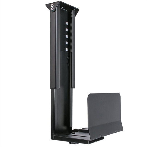 CPU Holder Under Desk Mount, Adjustable Steel PC Tower Bracket with ScratchResistant Padding, Black 1