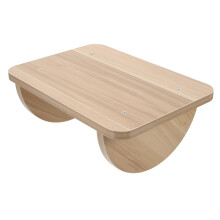 Ergonomic Wooden Foot Stool Under Desk Foot Rest for Office with Durable Non‑Slip Base