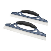 2Pcs Silicone Car Water Blade Dryer for Windows Glass Scraper Cleaner Plastic and Silicone