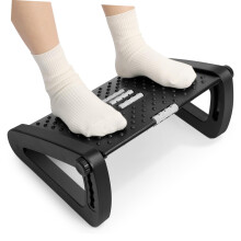 HAPINARY Adjustable Under Desk Foot Rest Ergonomic Foot Stool with Non Slip Base for Office Comfort