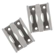 2pcs Shower Door Rollers and Bottom Guide Stopper for Smooth Sliding and Easy Installation