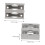 2pcs Shower Door Rollers and Bottom Guide Stopper for Smooth Sliding and Easy Installation 2