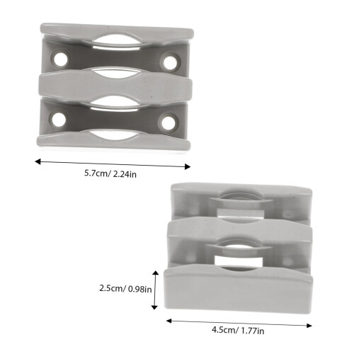 2pcs Shower Door Rollers and Bottom Guide Stopper for Smooth Sliding and Easy Installation 1