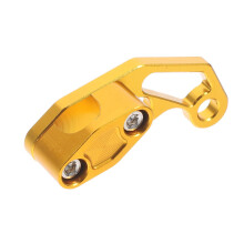 Motorcycle Aluminum Brake Line Clamp Gold Cable Clip Secure Mount Easy Installation Safety