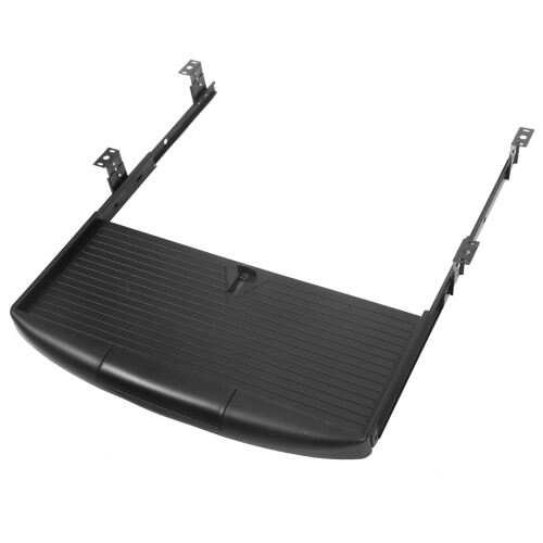 Adjustable Under Desk Keyboard Tray with Silent Slide for Ergonomic Office Workspace
