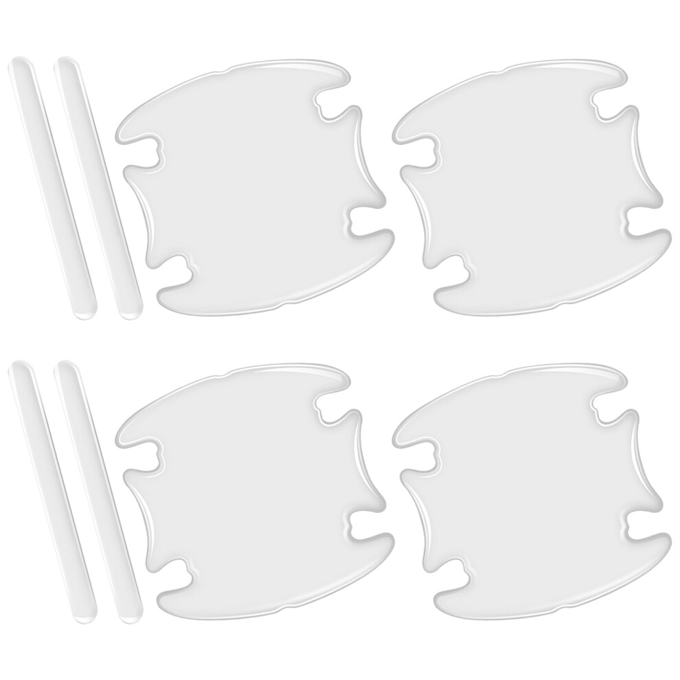 8Pcs Car Door Handle Protector Waterproof Scratchresistant Film Universal Cup Guard For Cars Suvs Trucks White 9455672740807