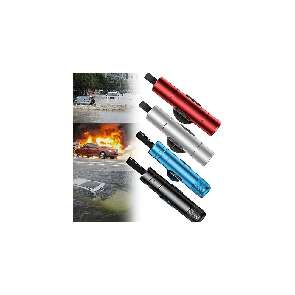 Emergency Escape Tool 4Pcs Car Window Breaker And Seat Belt Cutter For Vehicle Safety 9455672740890