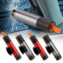 Car Safety Hammer 4 Pcs 2 in 1 Seatbelt Cutter and Window Breaker Emergency Escape Tool Kit